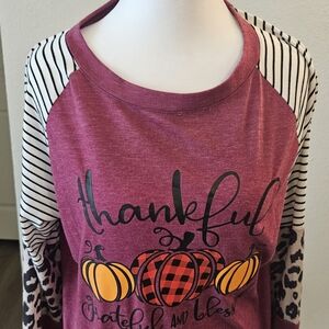 Thankful Graphic Long Sleeve Shirt